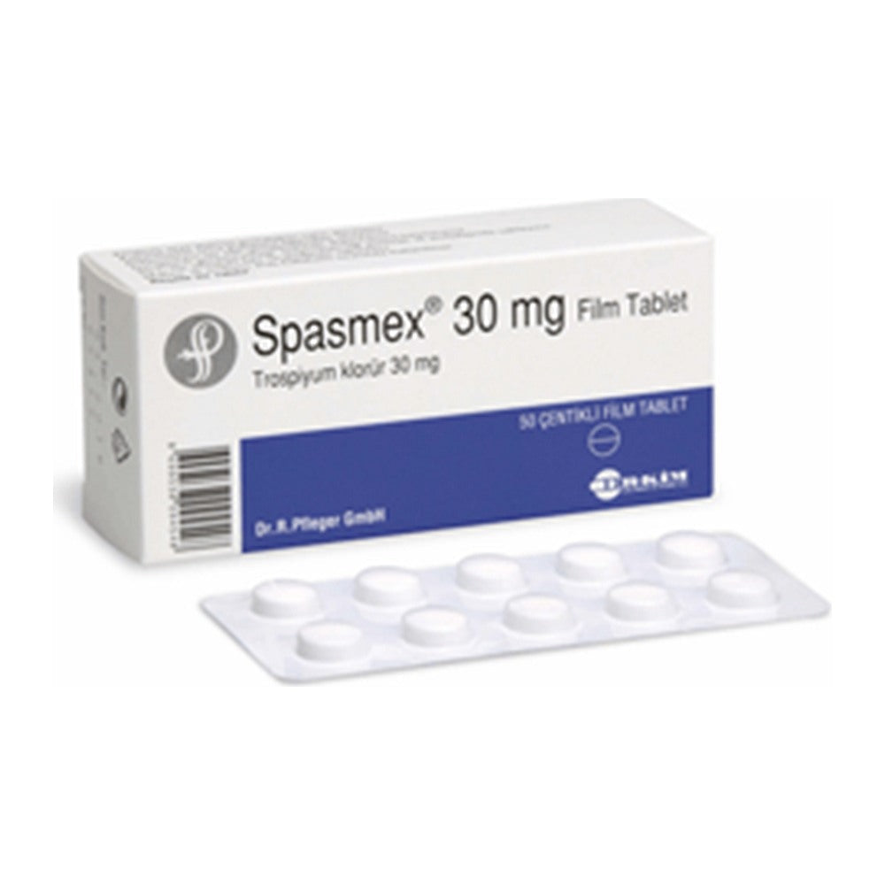 Спазмекс 30 mg, 50 филмирани таблетки – Spasmex 30 mg, 50 film-coated tablets