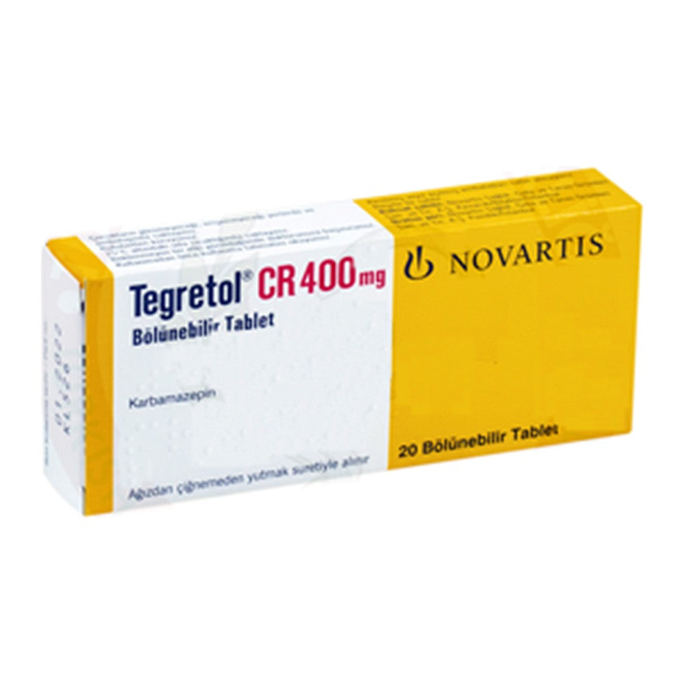 Тегретол CR 400 mg, 20 таблетки с удължено освобождаване – Tegretol CR 400 mg, 20 prolonged-release tablets