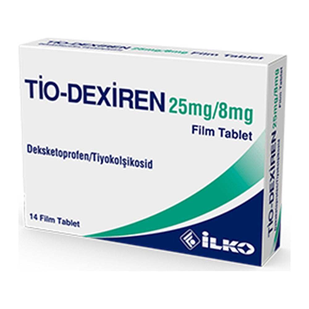 Тио-Дексирен 25 mg/8 mg, 14 филмирани таблетки – Tio-Dexiren 25/8 mg, 14 film-coated tablets