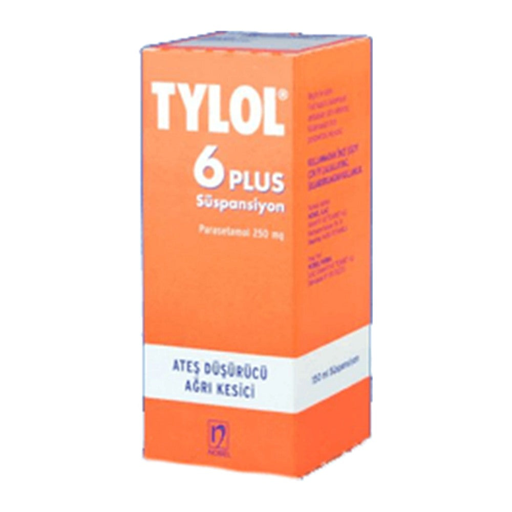 Тайлол 6 Плюс суспензия 250 mg/5 ml, 150 ml – Tylol 6 Plus suspension 250 mg/5 ml, 150 ml