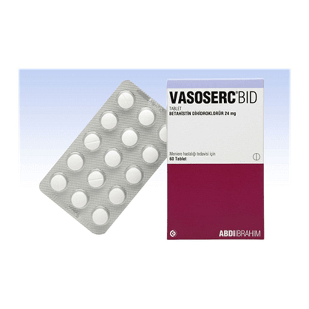 Вазосерк BID 24 mg, 60 таблетки – Vasoserc BID 24 mg, 60 tablets