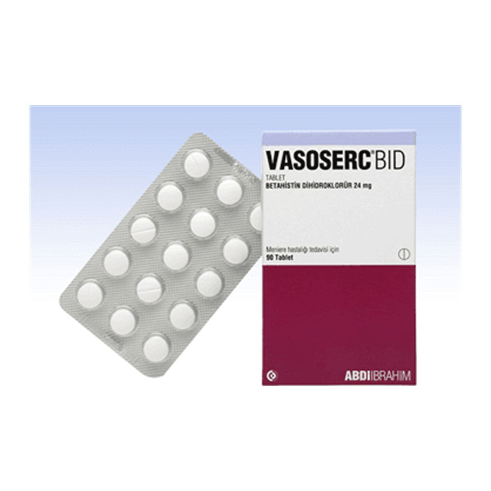 Вазосерк BID 24 mg, 90 таблетки – Vasoserc BID 24 mg, 90 tablets