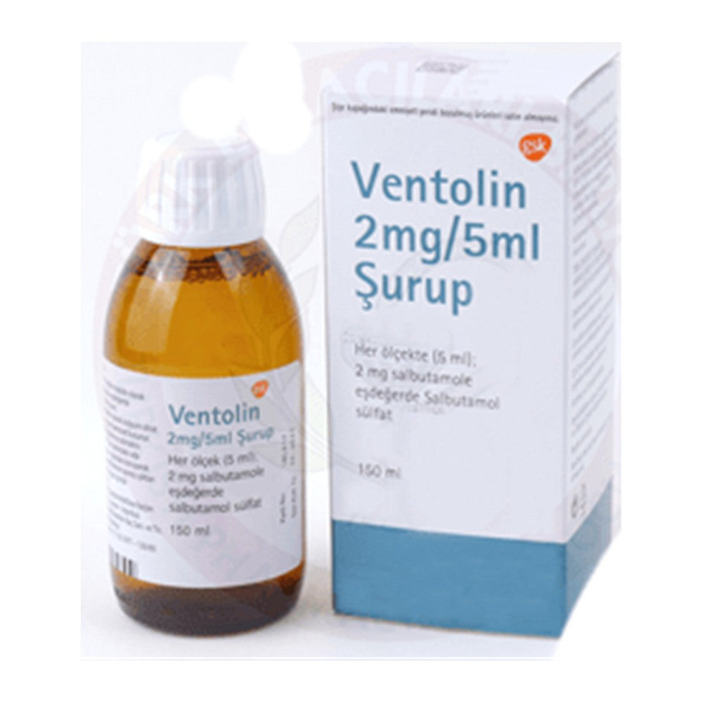 Вентолин сироп 2 mg/5 ml, 150 ml – Ventolin syrup 2 mg/5 ml, 150 ml