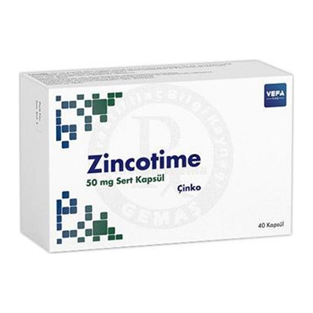 Цинкотайм 50 mg, 40 капсули – Zincotime 50 mg, 40 capsules