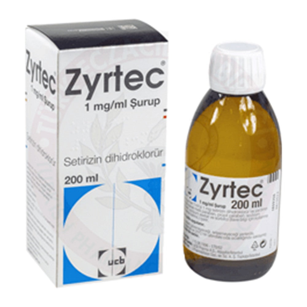 Зиртек сироп 1 mg/ml, 200 ml – Zyrtec syrup 1 mg/ml, 200 ml